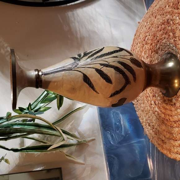 Brass 12in home Decor vase - Picture 6 of 6